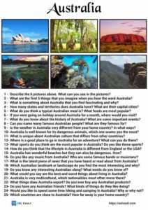 25 conversation questions about australia
