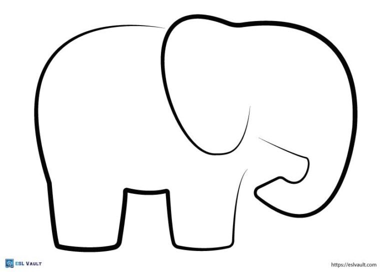 simple elephant outline
