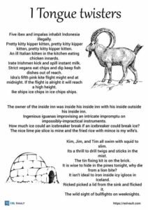 tongue twisters with i