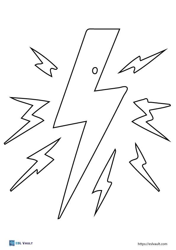 lightning bolt template free