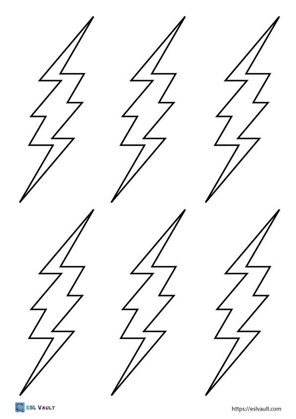 printable light bolt template pdf