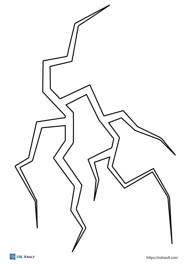 realistic lightning bolt drawing