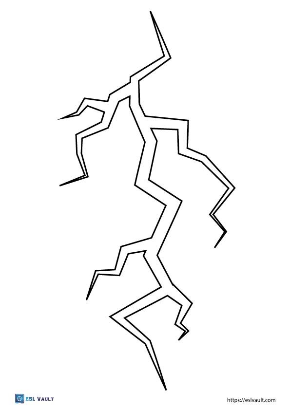 realistic light bolt template