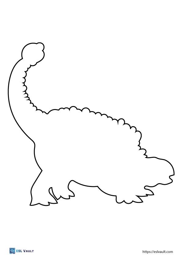 dinosaur outline template
