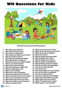 wh questions for kids