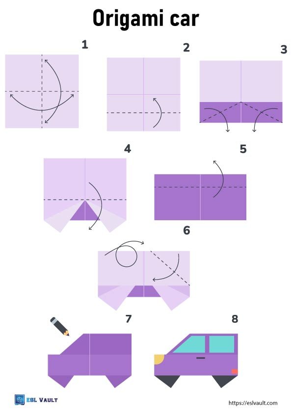 car craft for kids origami