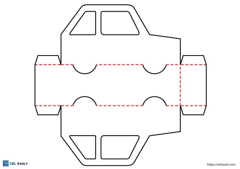 paper car craft for kids basket