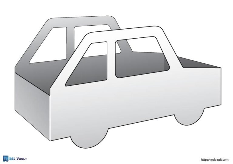 paper car craft for kids basket key