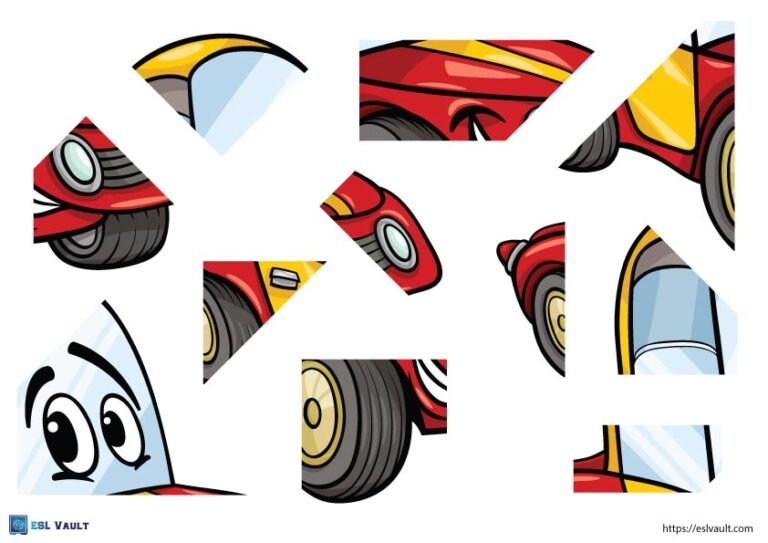 paper car craft for kids puzzle