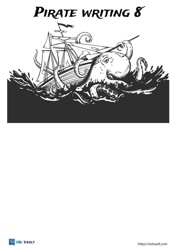 pirate writing prompts for kids 8