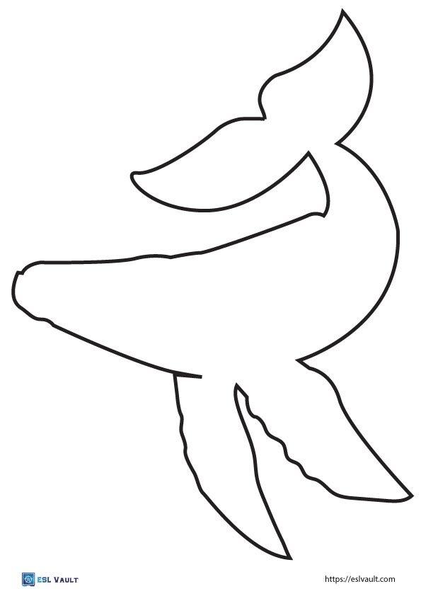 printable whale outline